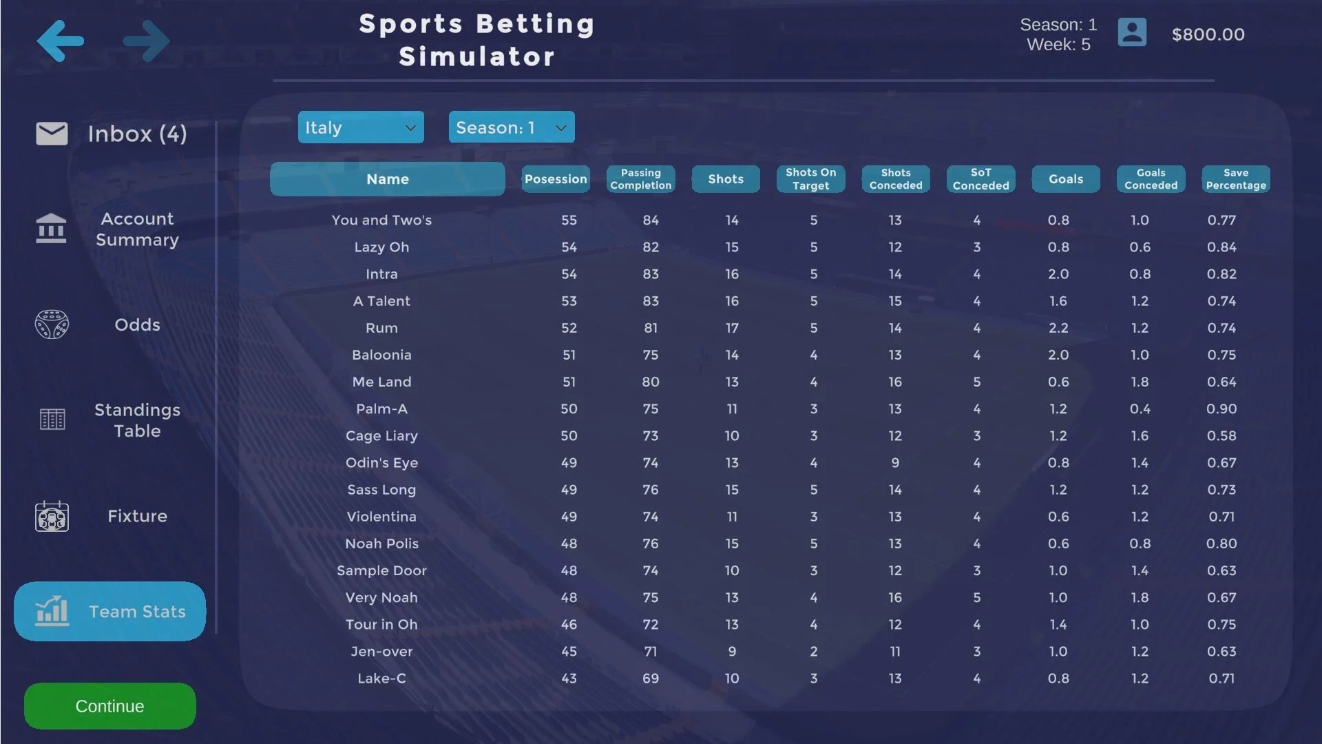 Изображение игры: Sports Betting Simulator