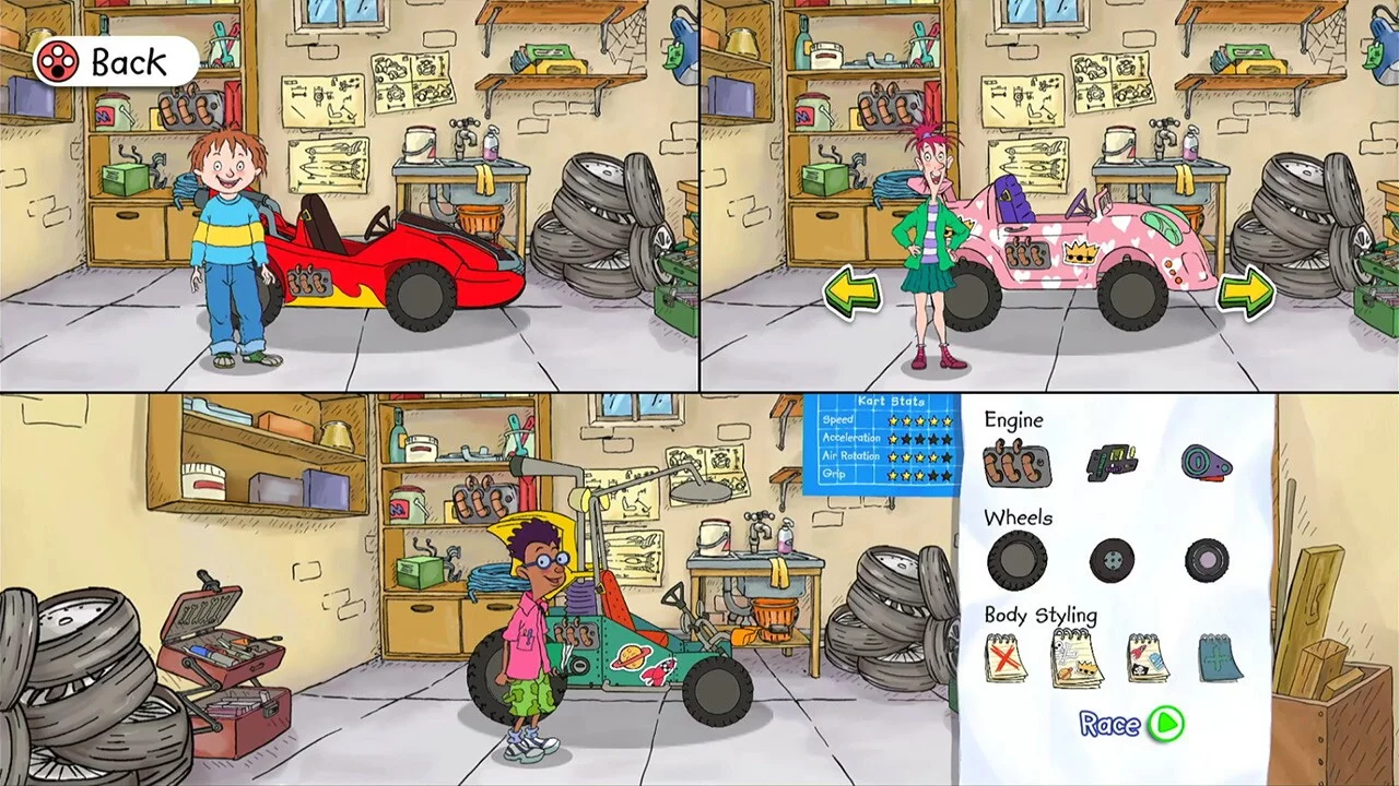 Изображение игры: Horrid Henry's Krazy Karts