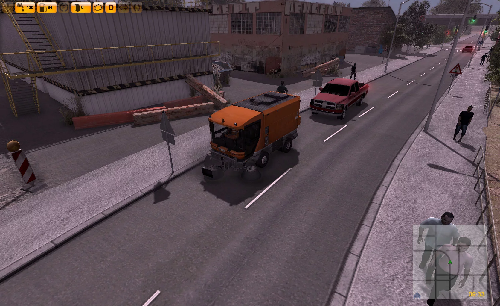 Изображение игры: Street Cleaning Simulator