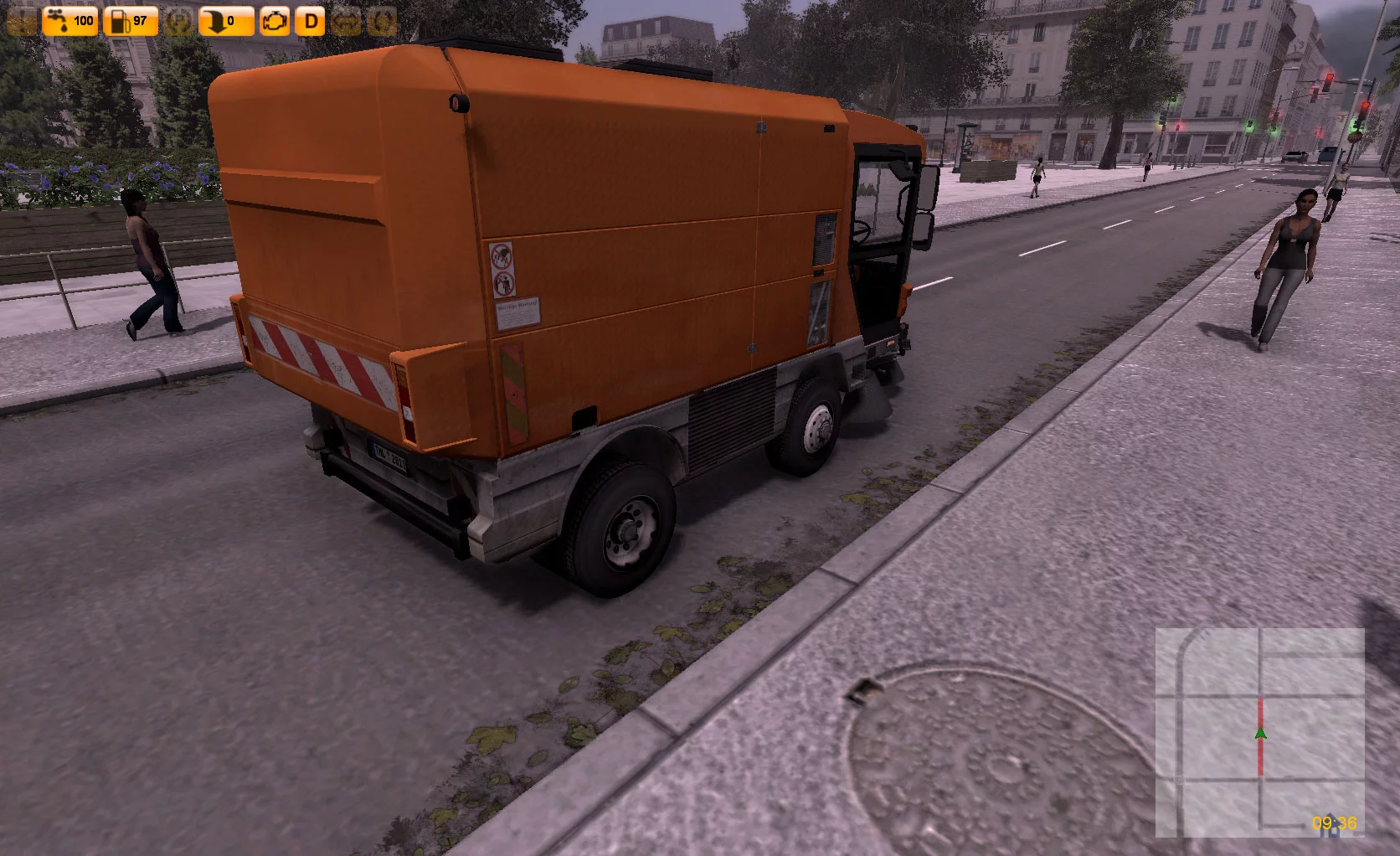 Изображение игры: Street Cleaning Simulator