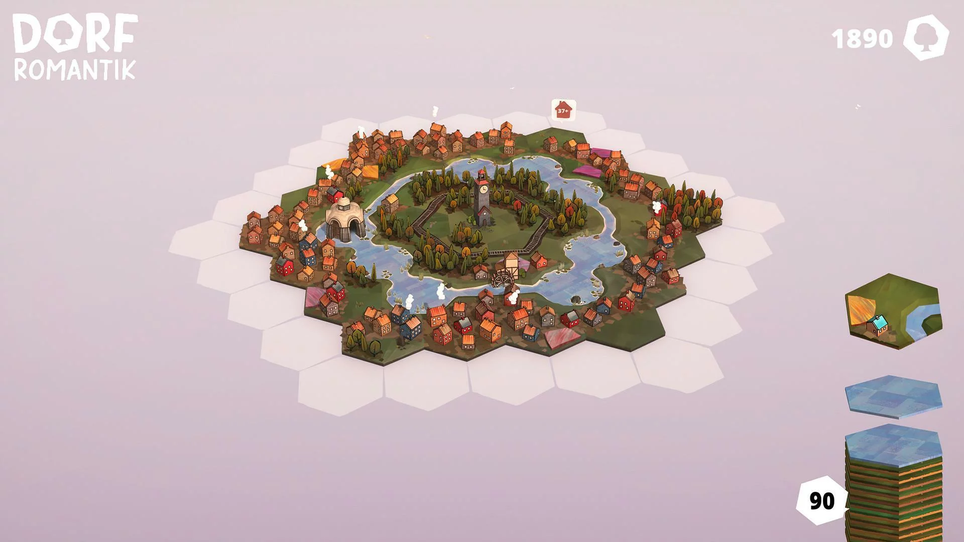 Изображение игры: Dorfromantik Demo