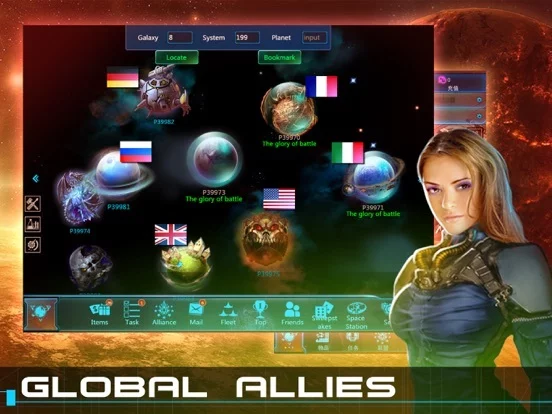 Изображение игры: Galaxy At War Online