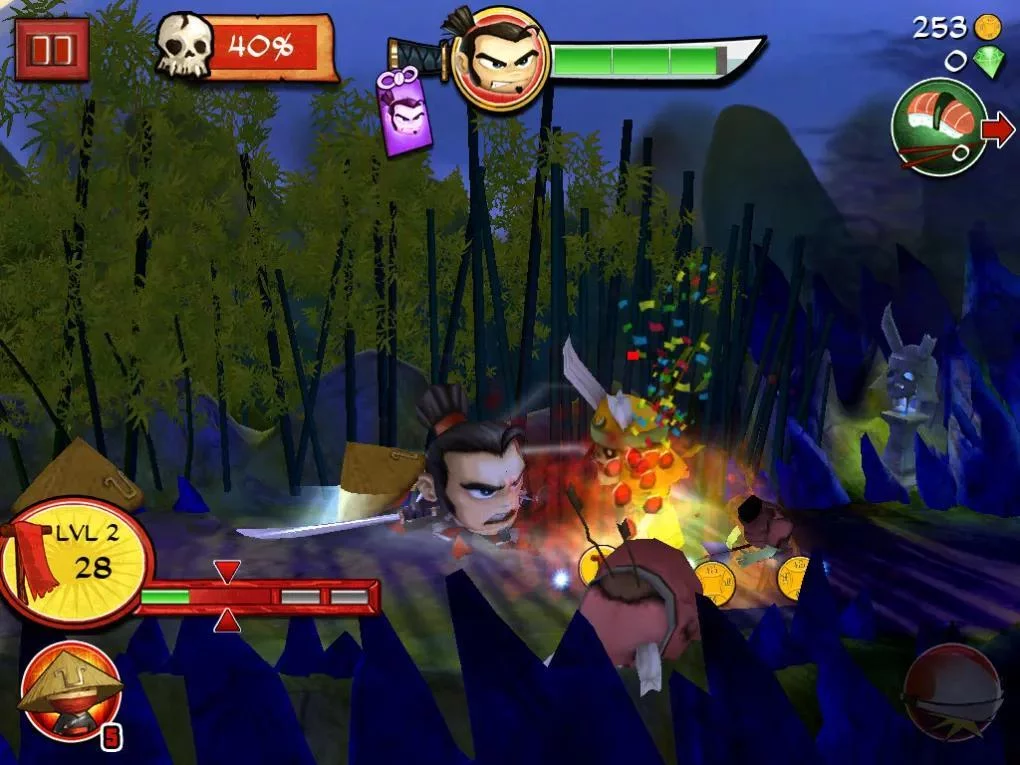Изображение игры: Samurai vs Zombies Defense