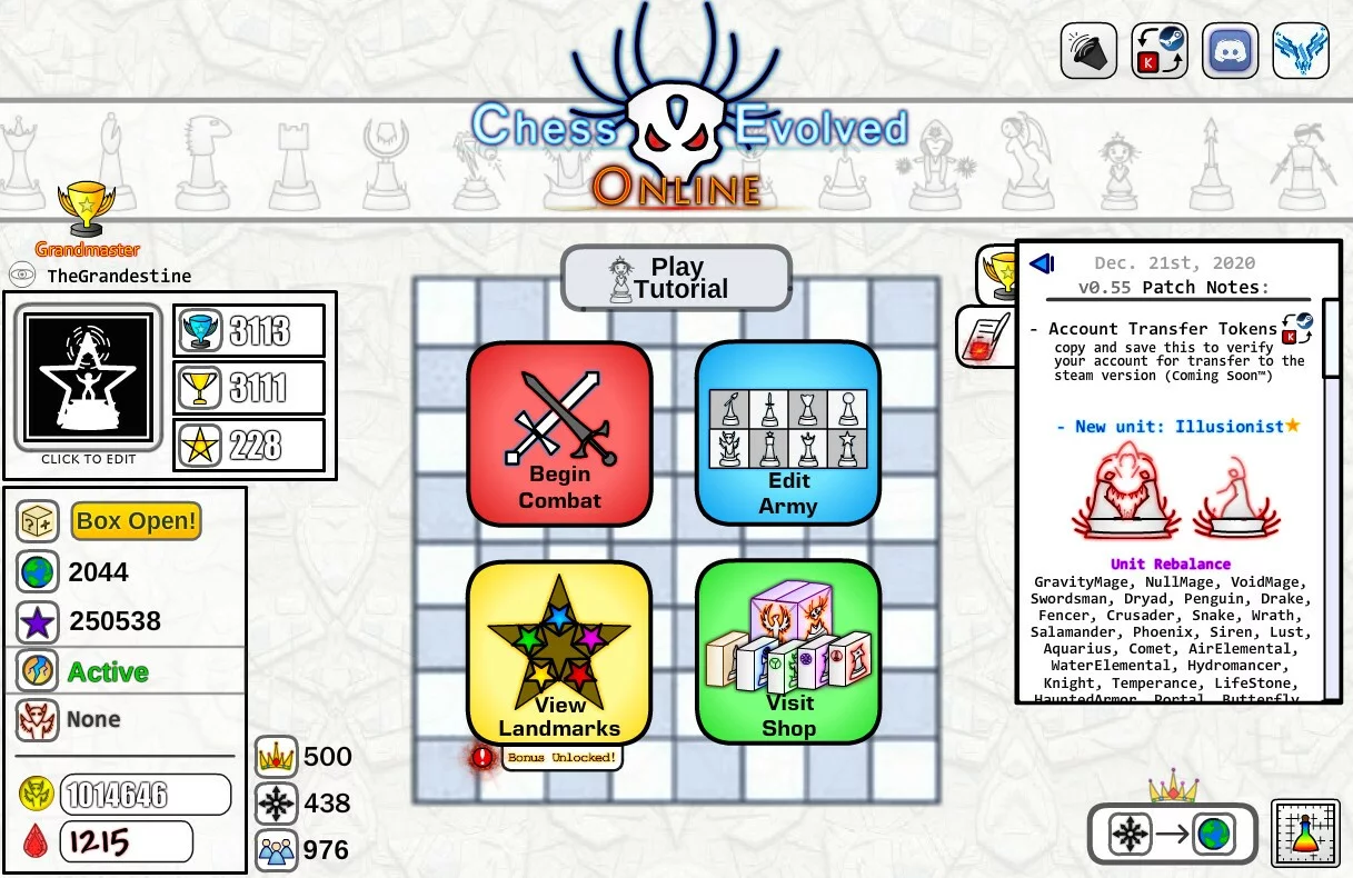 Изображение игры: Chess Evolved Online