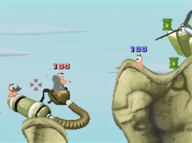 Изображение игры: Worms: Open Warfare 2