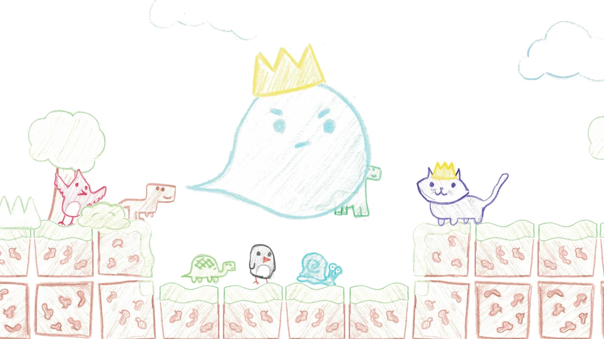 Изображение игры: King Kitty Saves The Animals