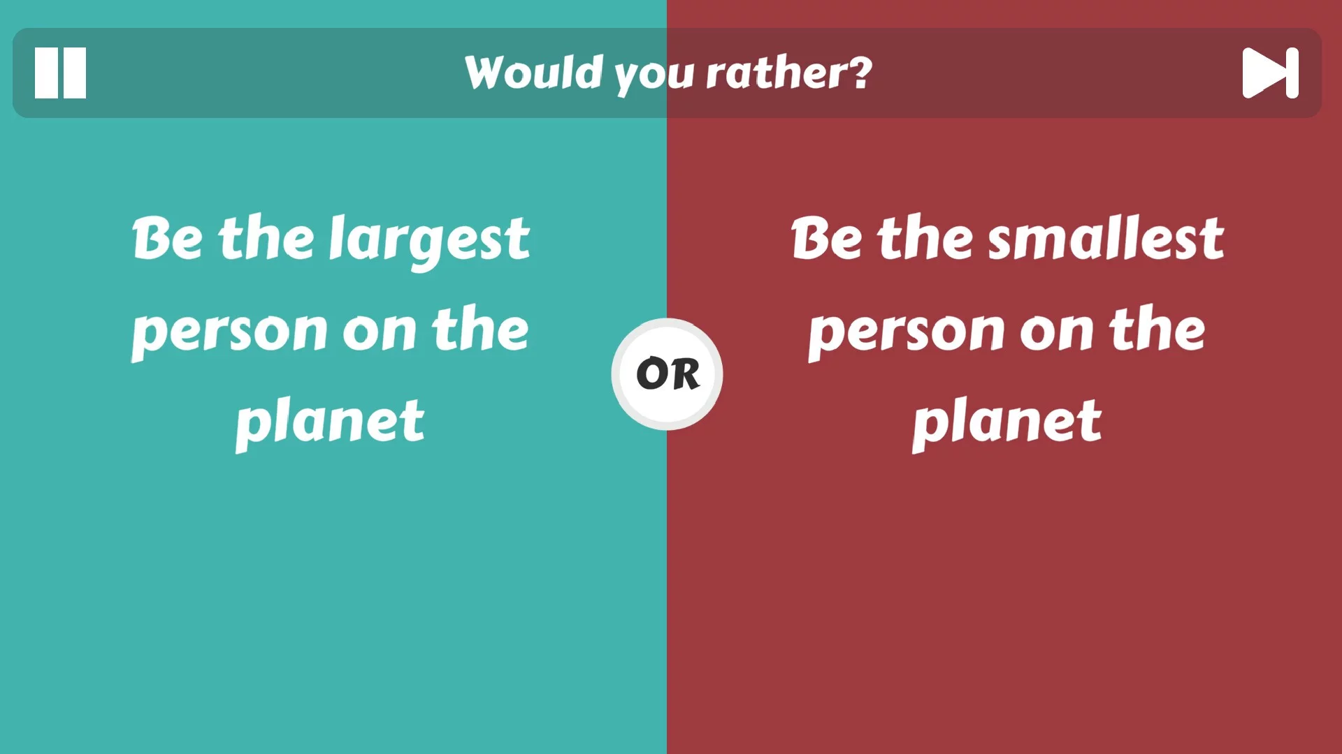 Изображение игры: Choice Clash: What Would You Rather?
