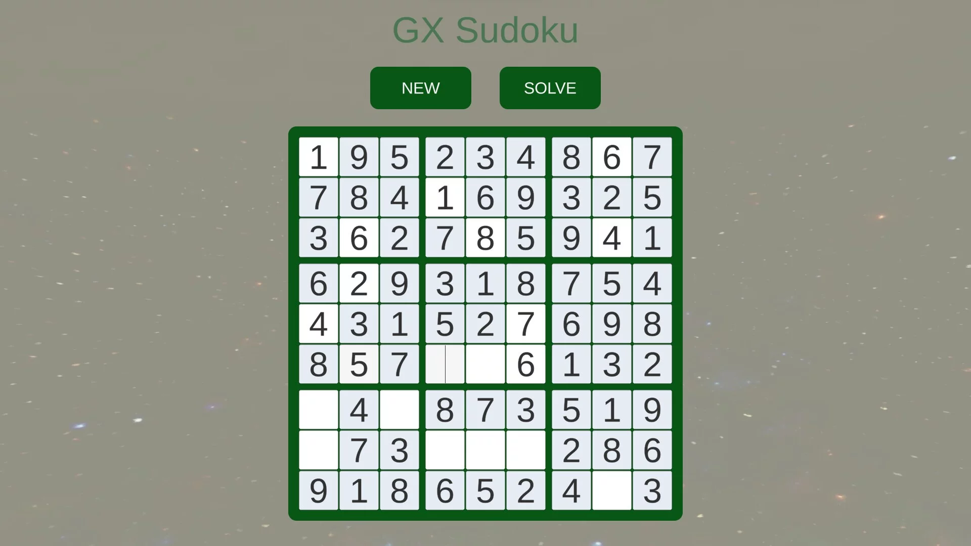Изображение игры: GX Sudoku