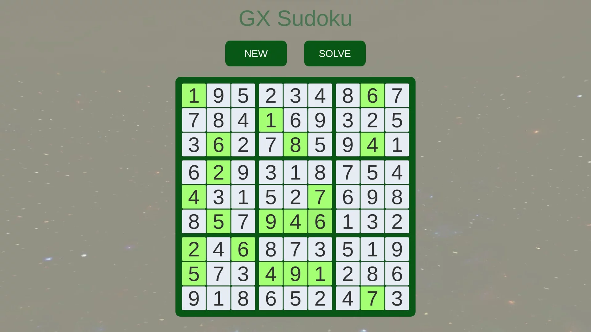 Изображение игры: GX Sudoku