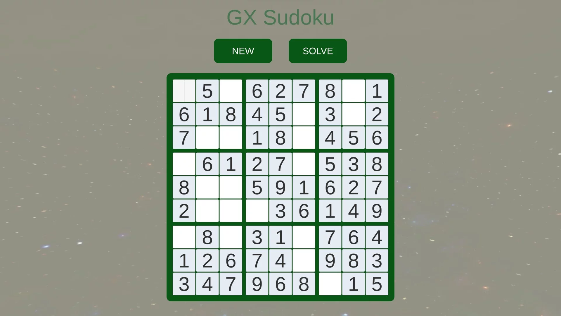 Изображение игры: GX Sudoku