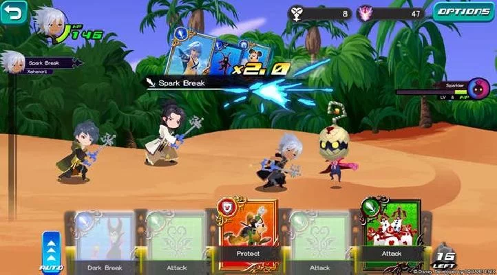 Изображение игры: Kingdom Hearts Uχ Dark Road