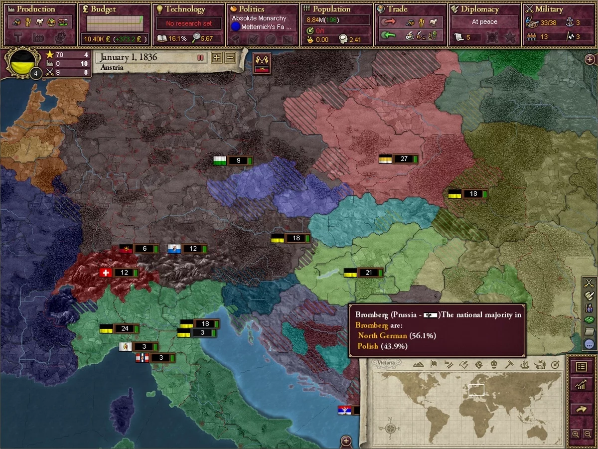 Изображение игры: Victoria 2: A House Divided
