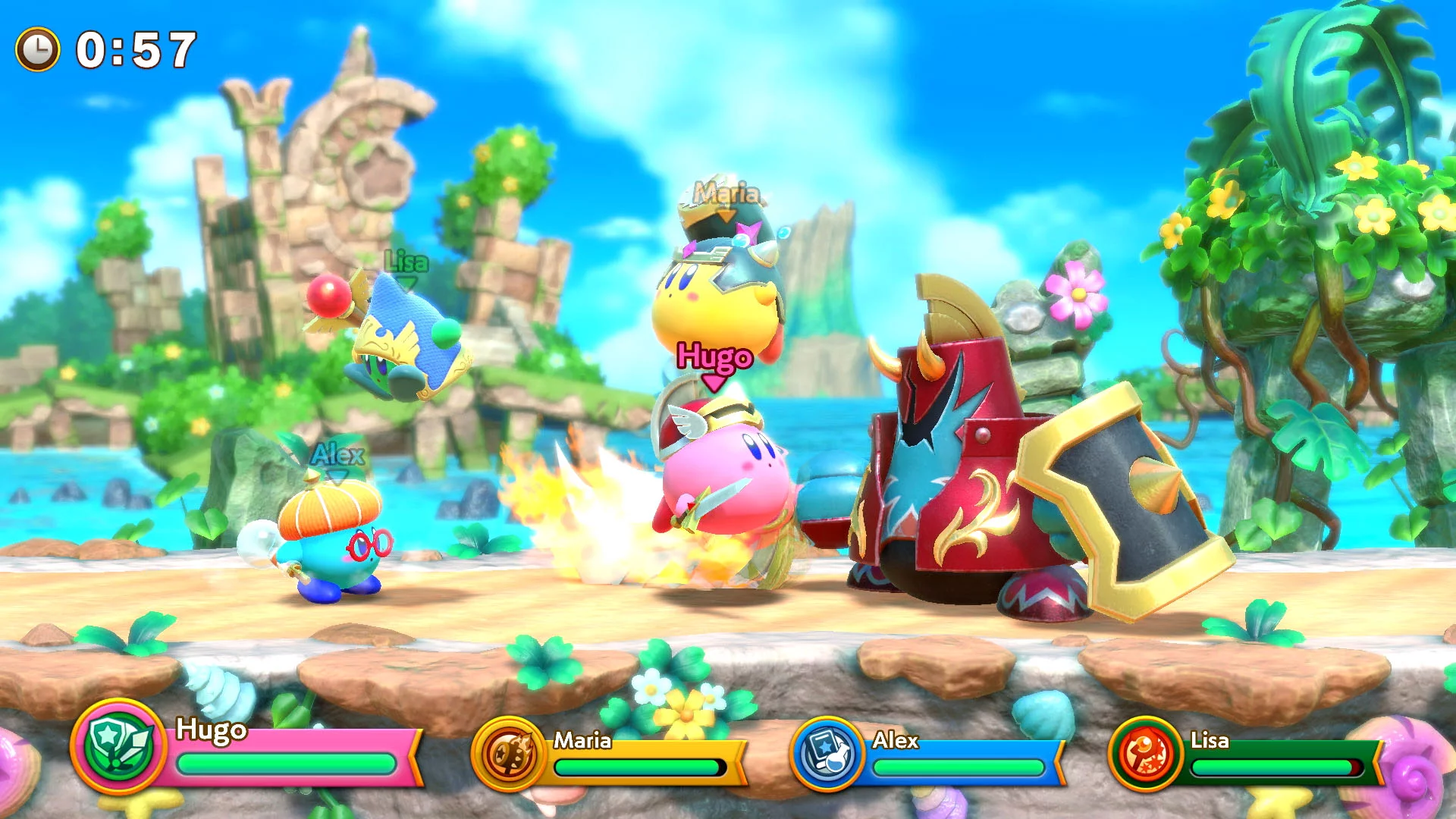 Изображение игры: Super Kirby Clash
