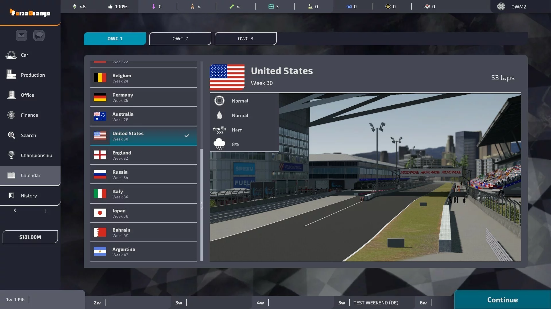 Изображение игры: Open Wheel Manager 2