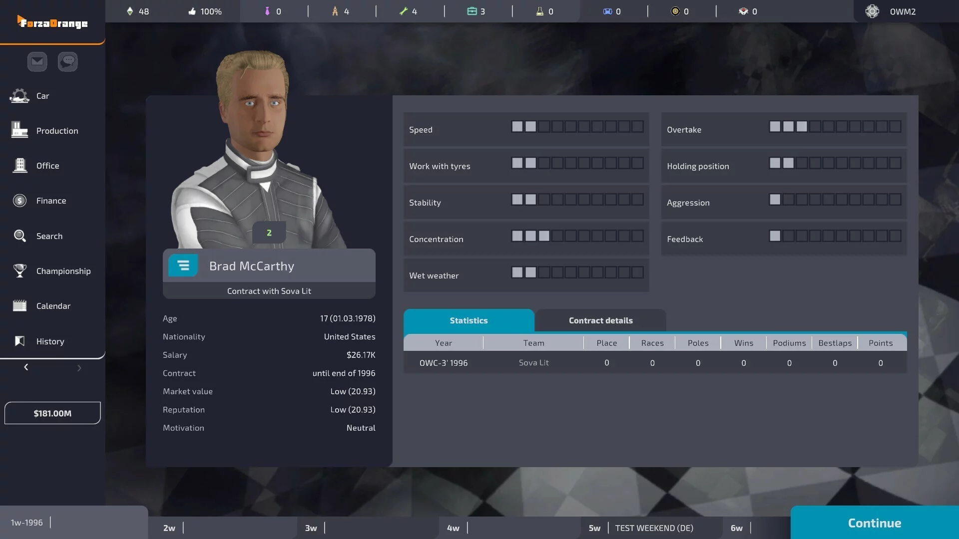 Изображение игры: Open Wheel Manager 2