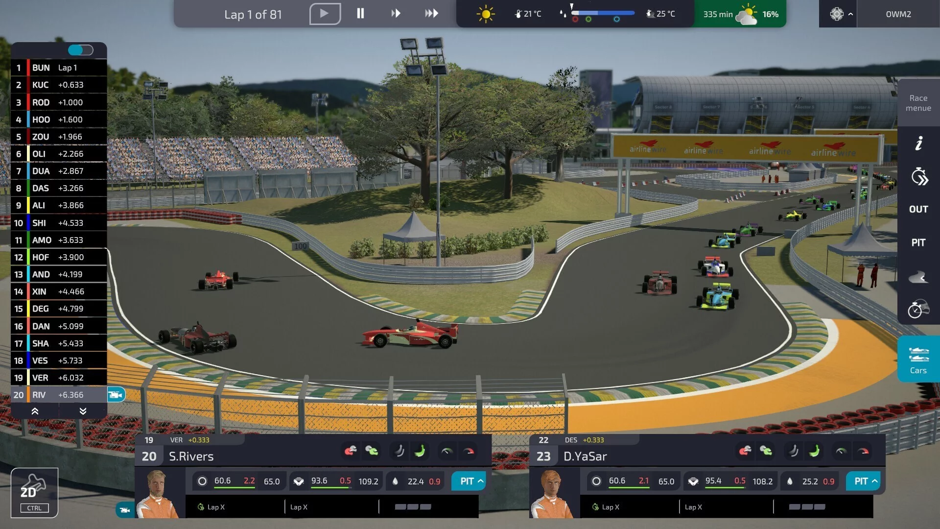 Изображение игры: Open Wheel Manager 2
