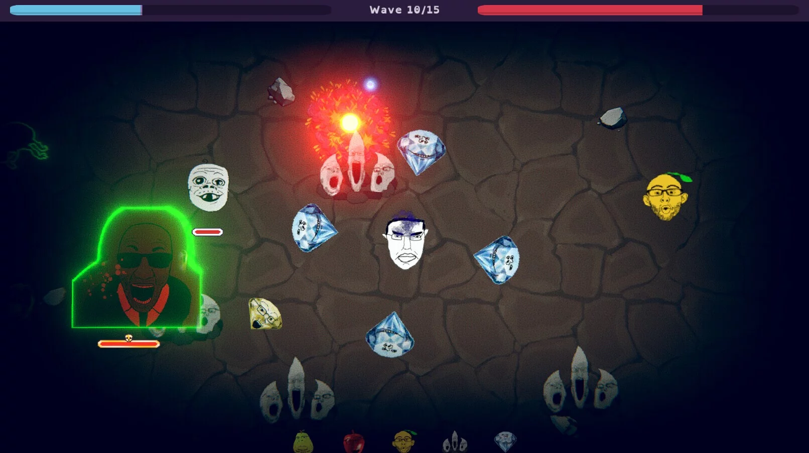 Изображение игры: Gem Defender: Soyjak Survivors
