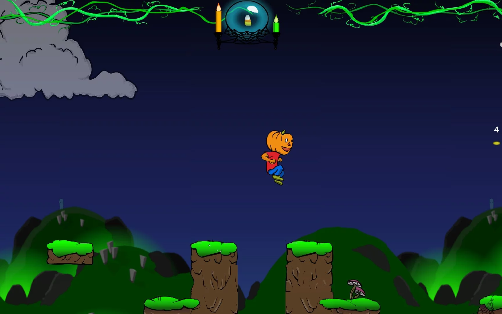 Изображение игры: Perry the Pumpkin