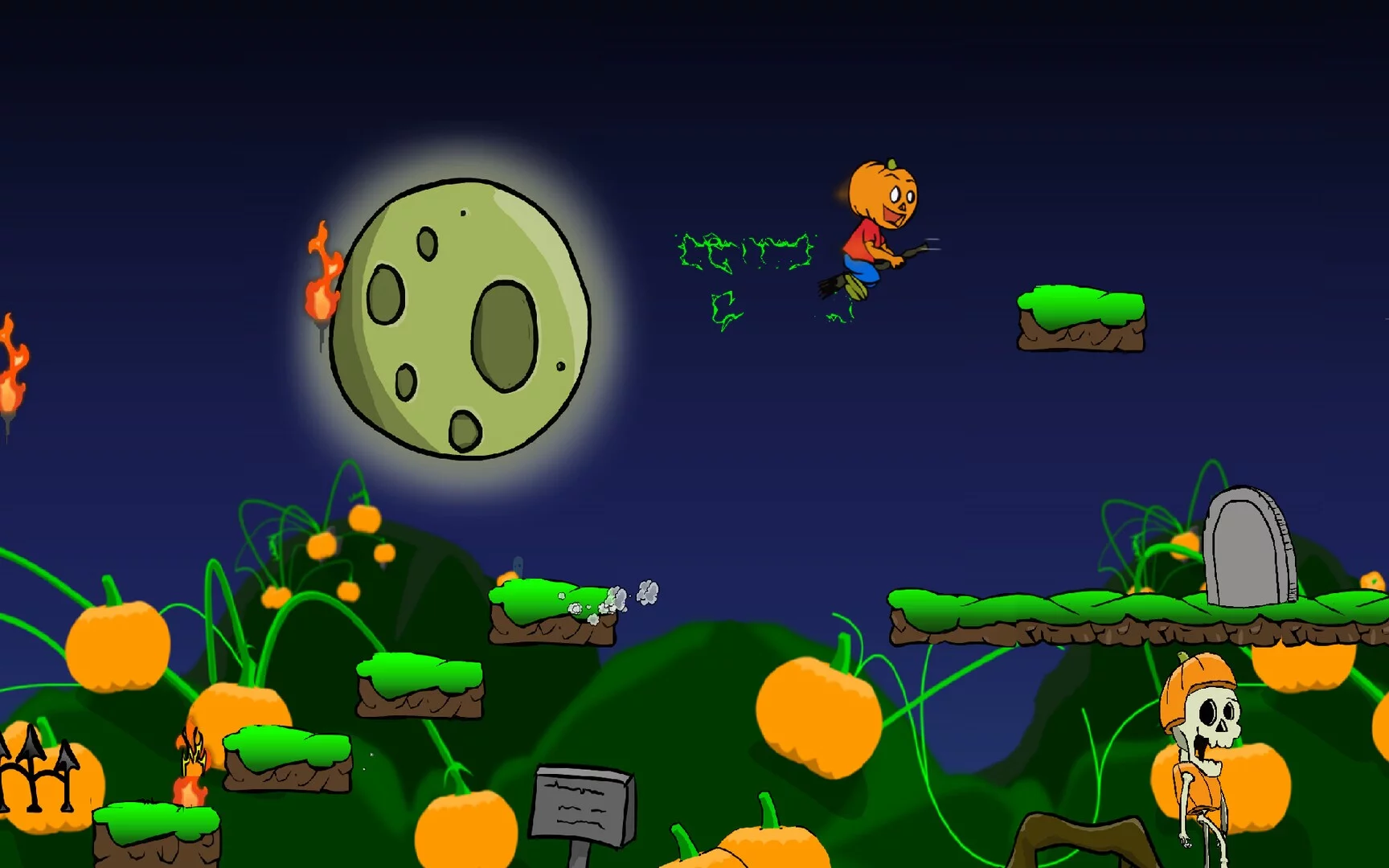 Изображение игры: Perry the Pumpkin