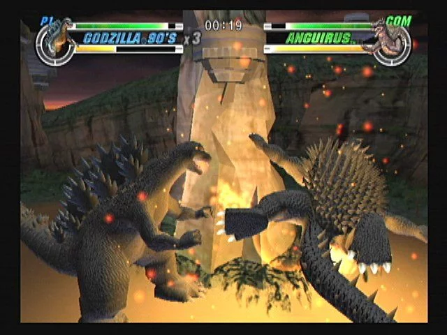 Изображение игры: Godzilla: Destroy All Monsters Melee
