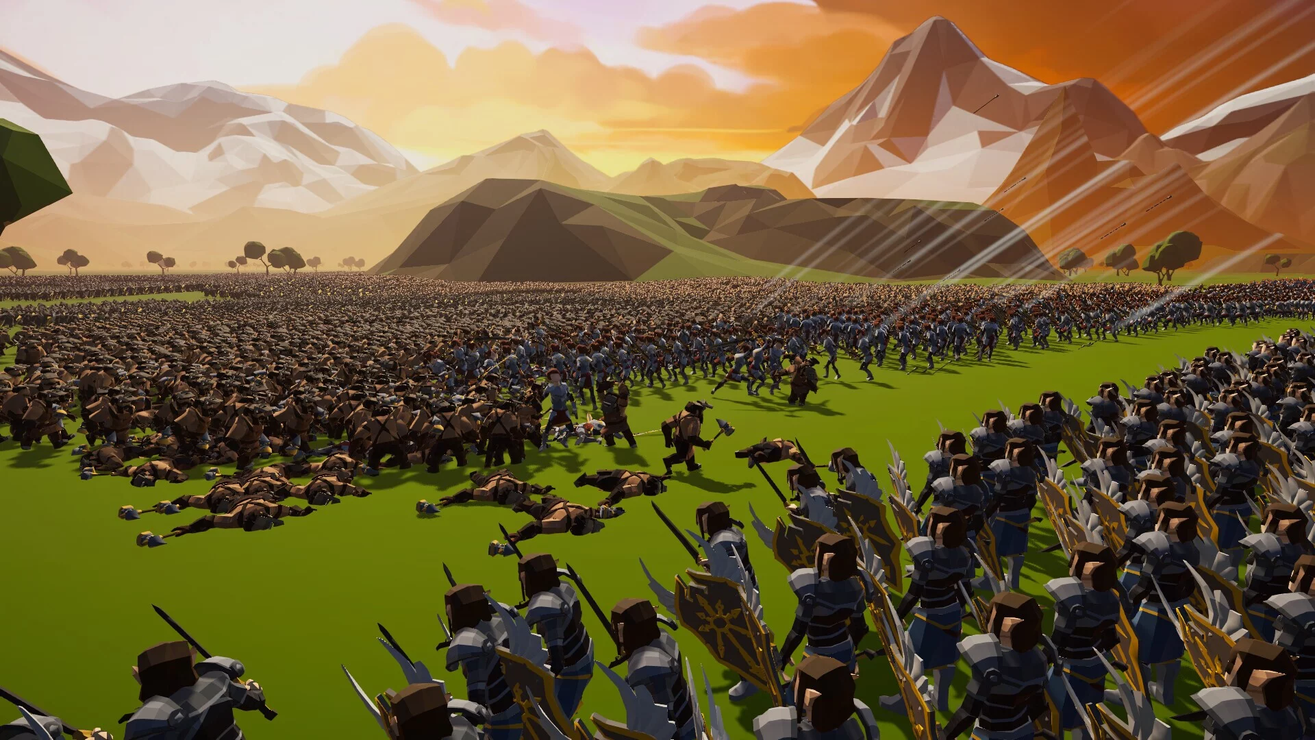 Изображение игры: Polygon Fantasy Battle Simulator
