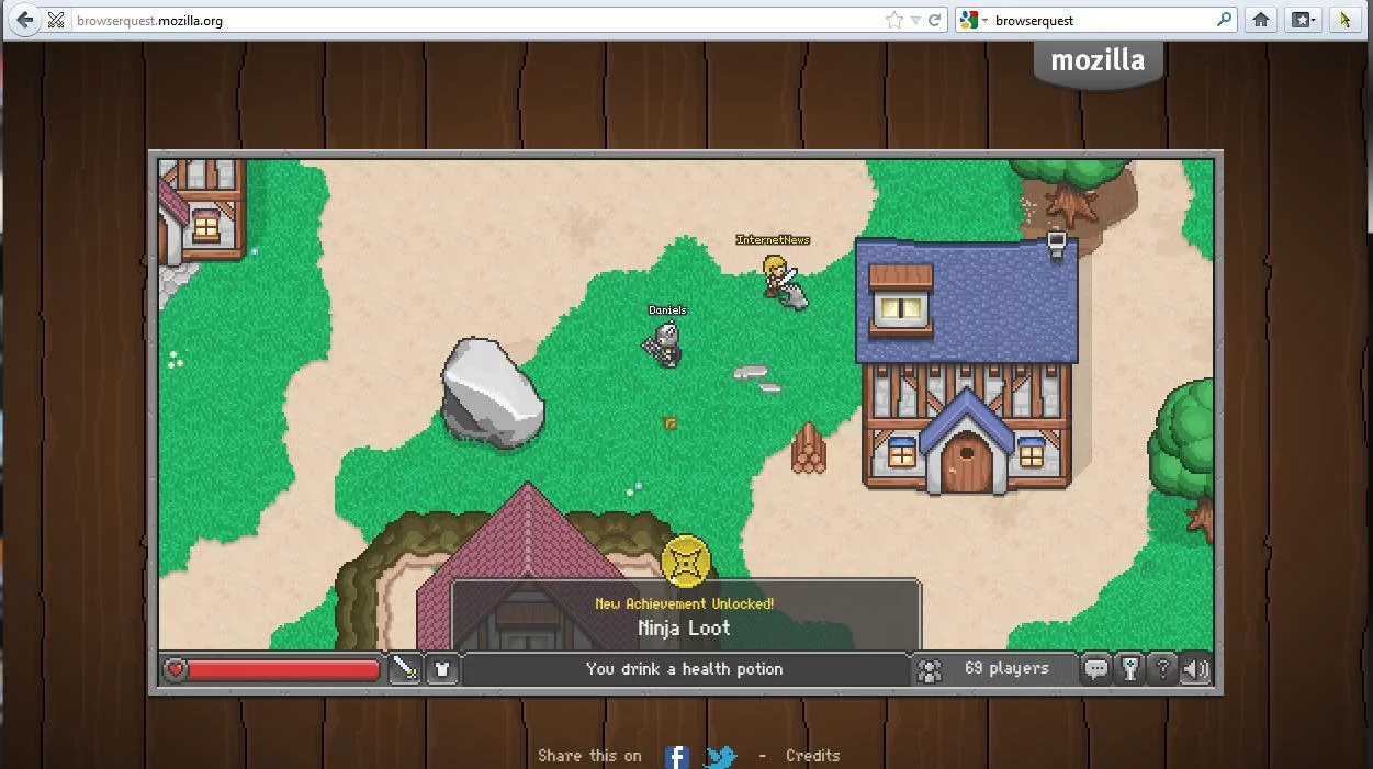 Изображение игры: BrowserQuest