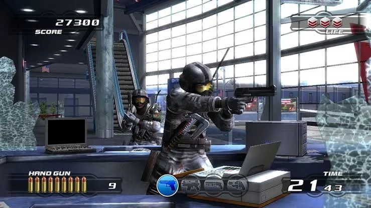 Изображение игры: Time Crisis 4 (2007)