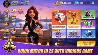 Изображение игры: Fun Spades Card Game