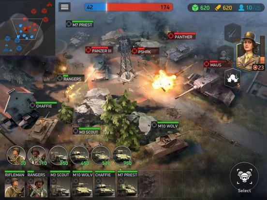 Изображение игры: World War Armies: WW2 PvP RTS