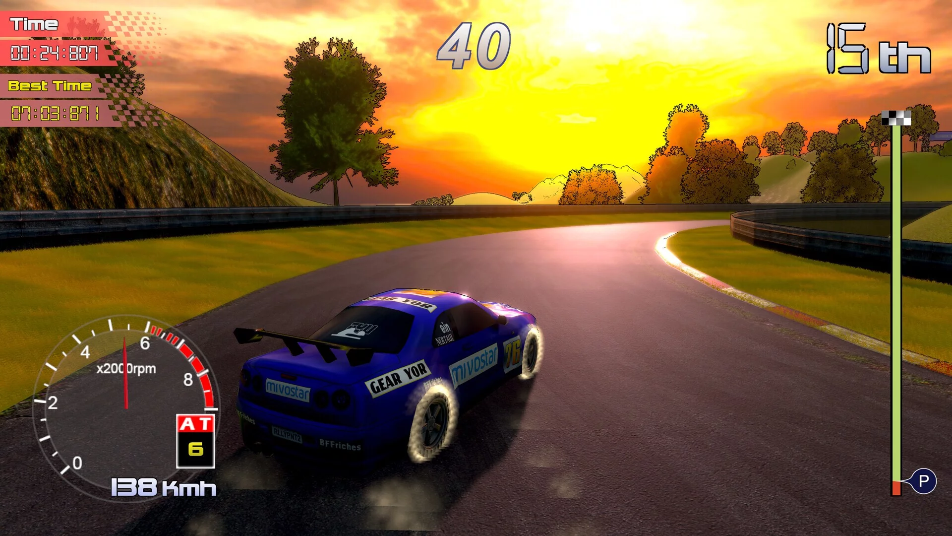 Изображение игры: Rally Rock 'N Racing