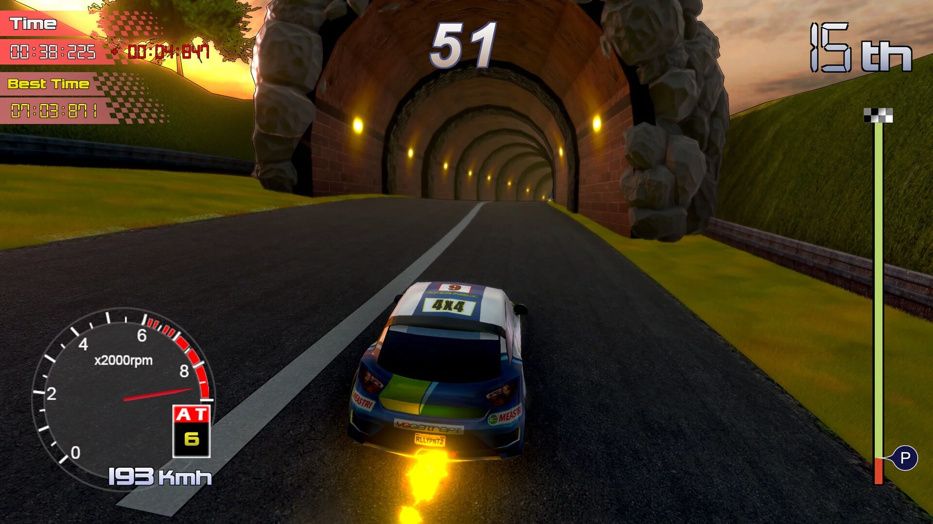 Изображение игры: Rally Rock 'N Racing