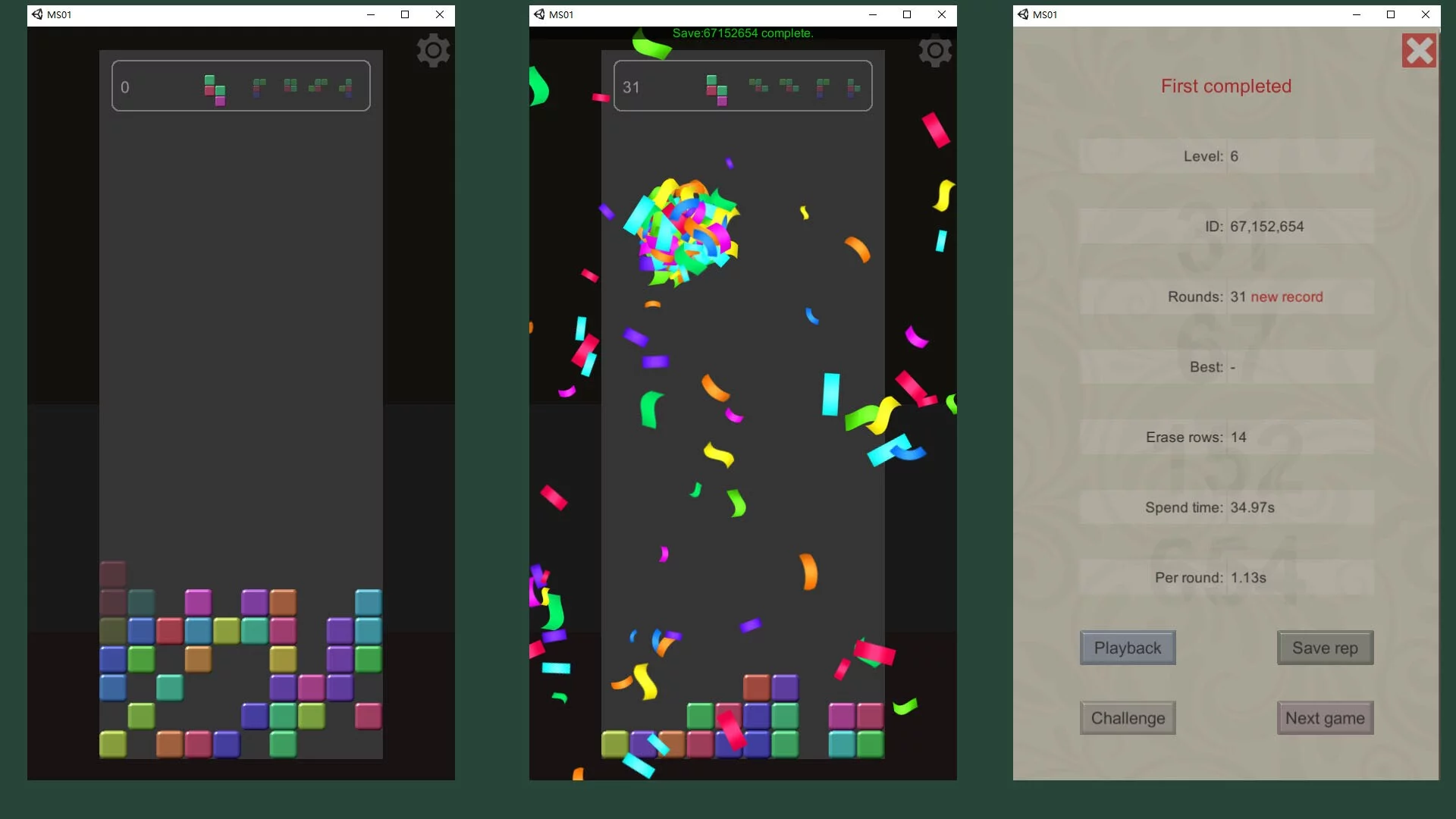 Изображение игры: The puzzle of blocks