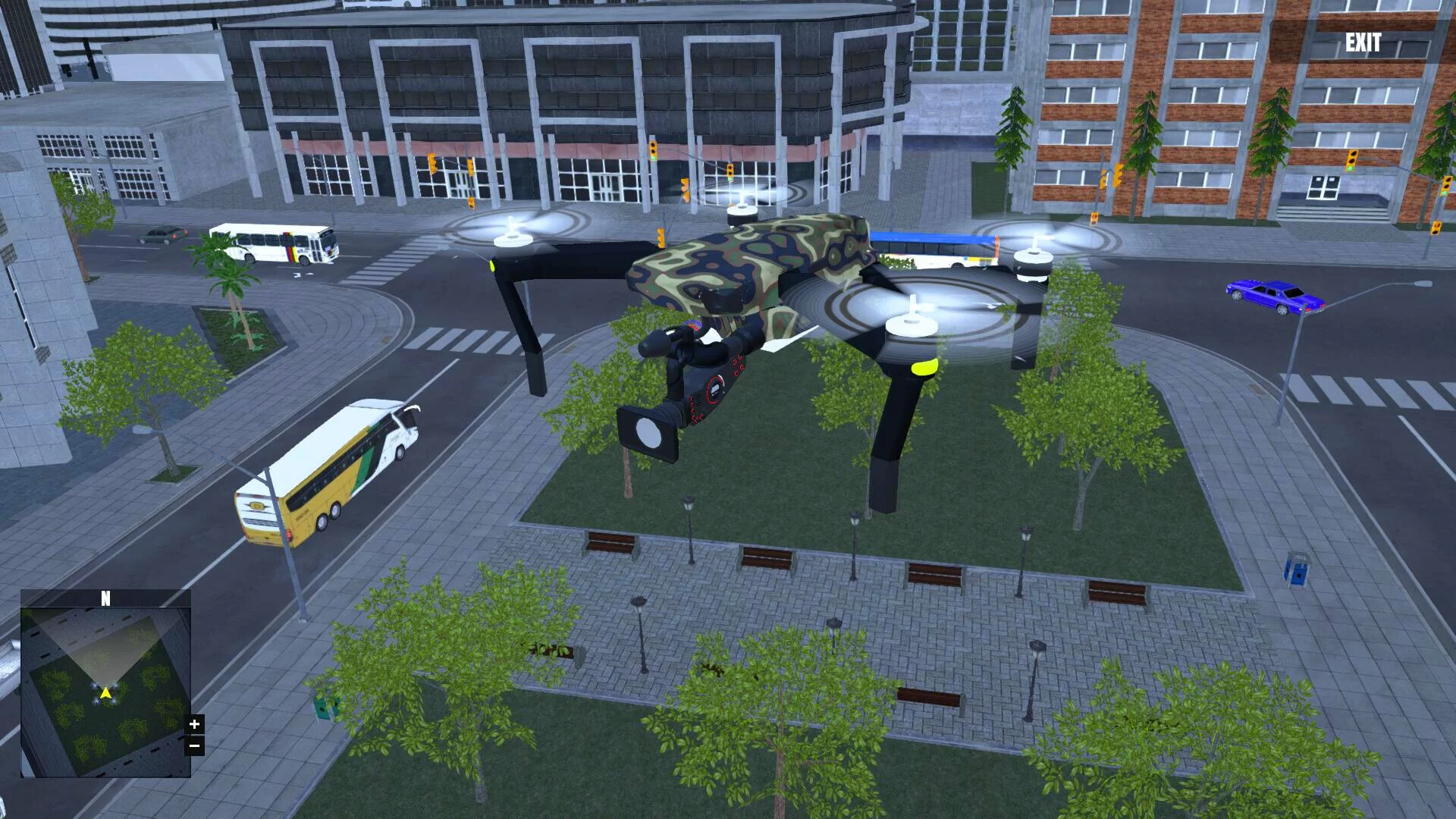 Изображение игры: Multiplayer Drone Simulator