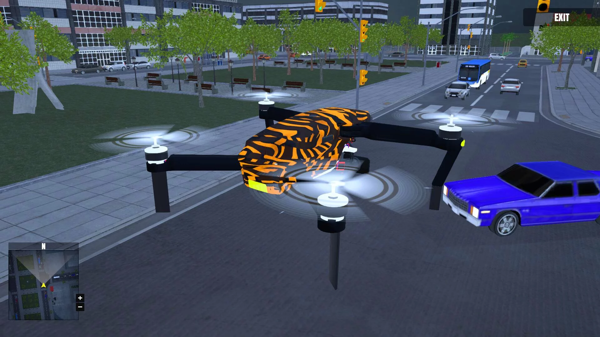 Изображение игры: Multiplayer Drone Simulator