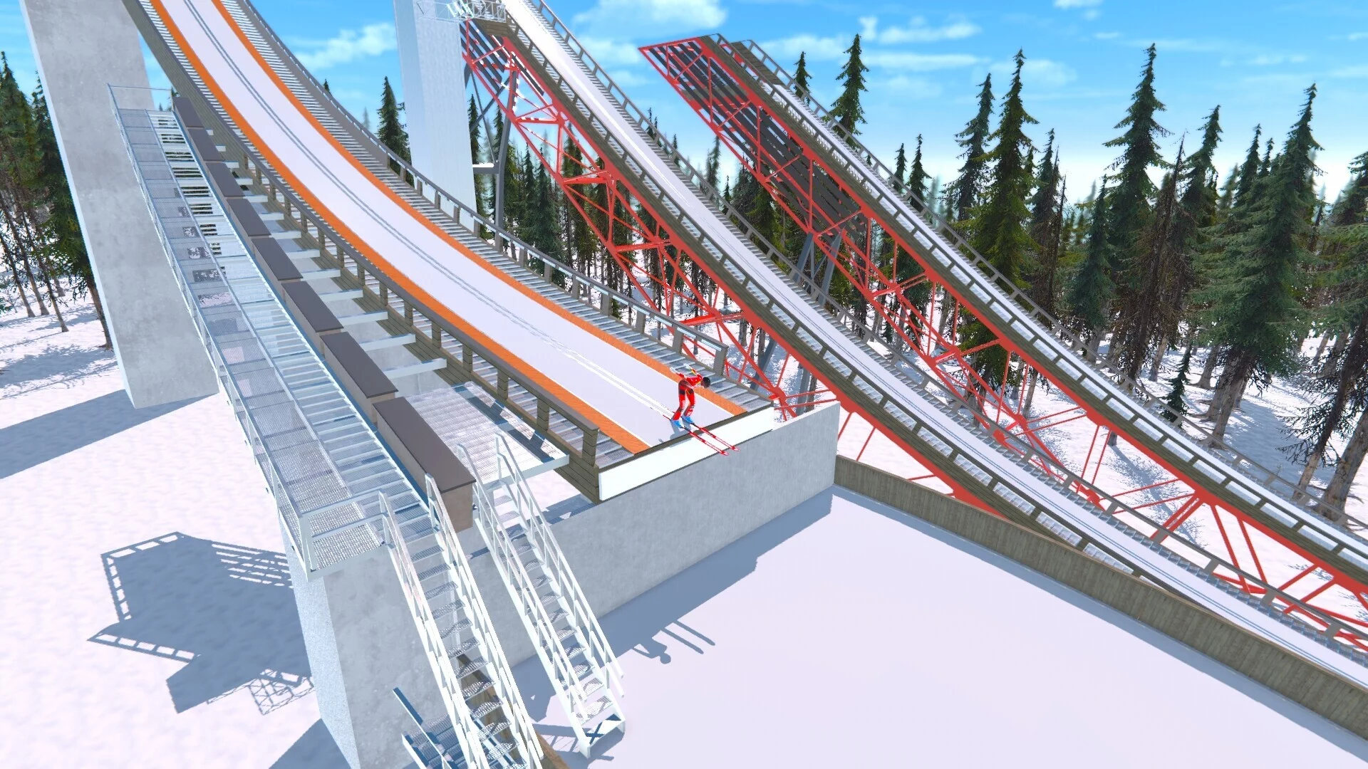 Изображение игры: Ski Jumping PVP