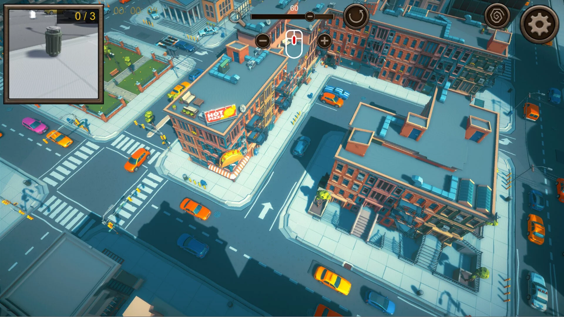 Изображение игры: Hidden City Top-Down 3D