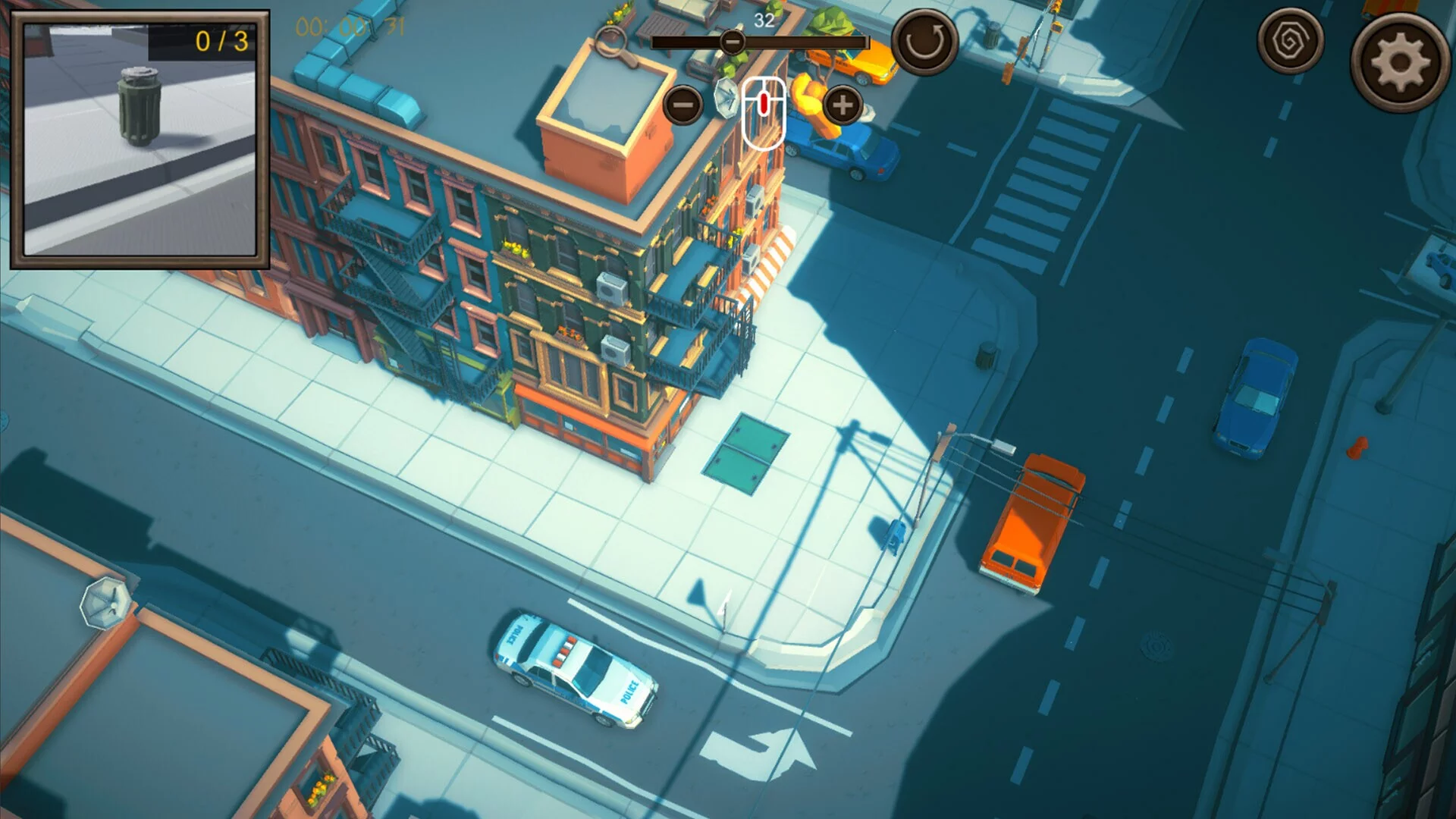 Изображение игры: Hidden City Top-Down 3D