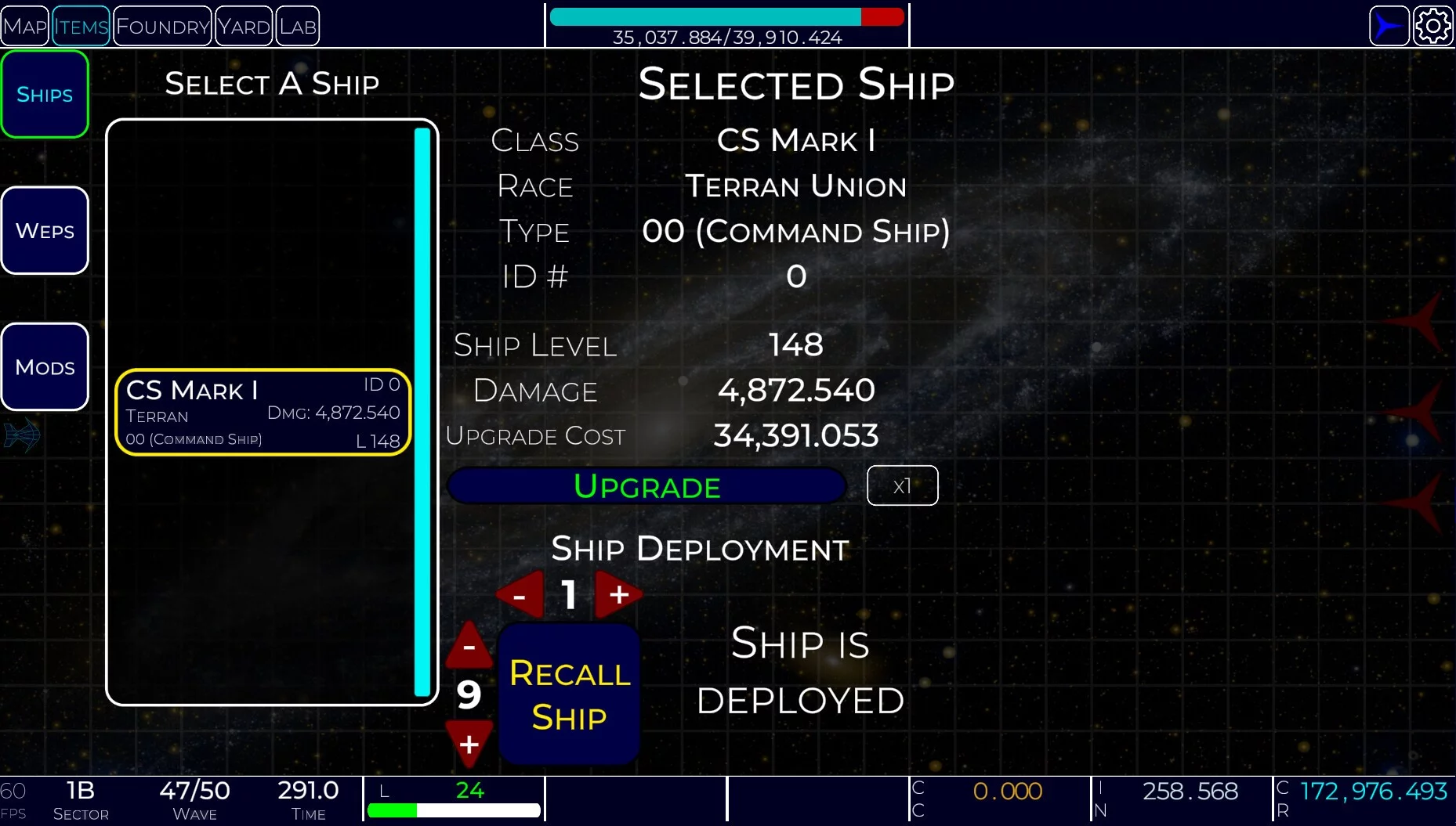 Изображение игры: Idle Space Navy