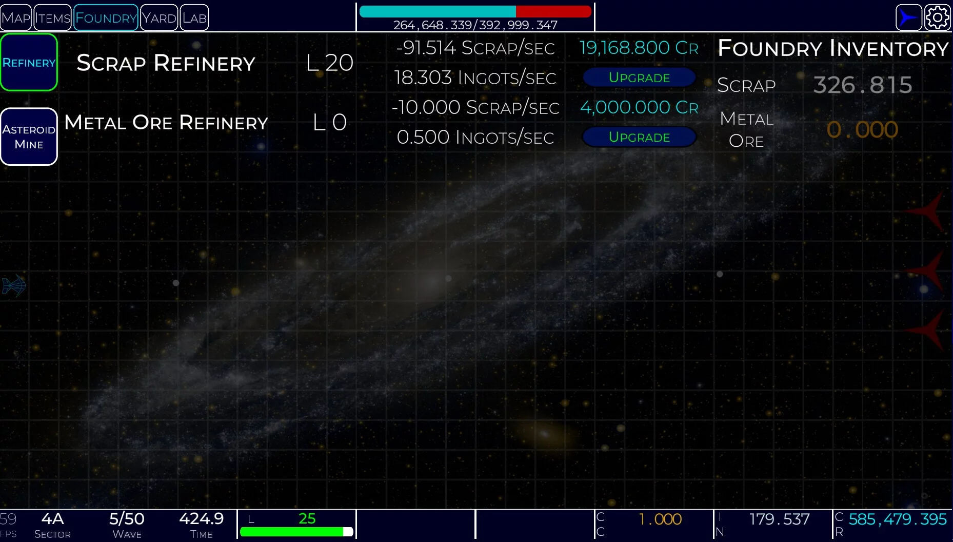 Изображение игры: Idle Space Navy