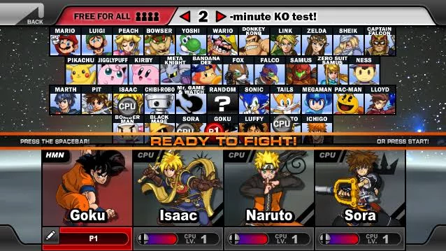Изображение игры: Super Smash Flash 2 👊