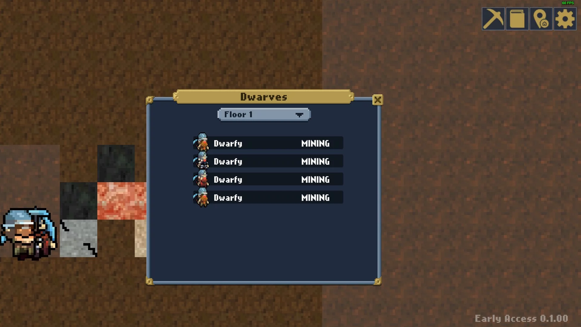 Изображение игры: Dwarves Mining Idle