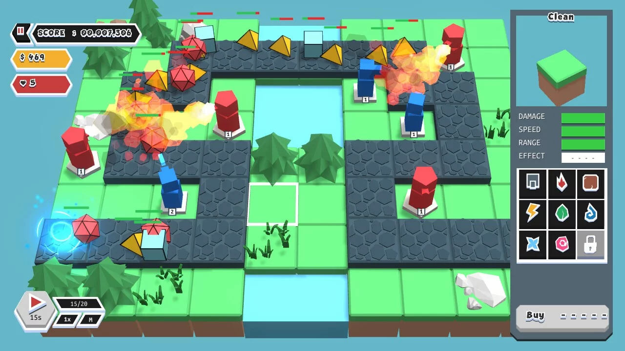Изображение игры: Polygons Tower Defense