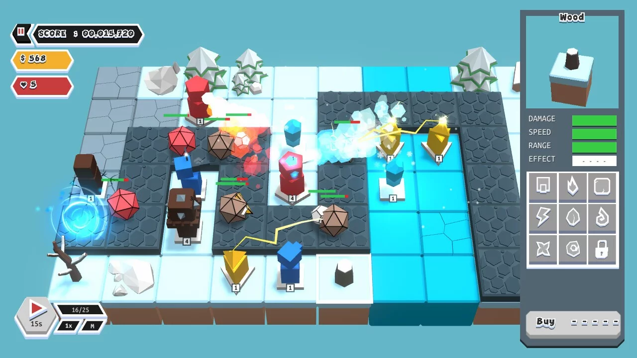 Изображение игры: Polygons Tower Defense