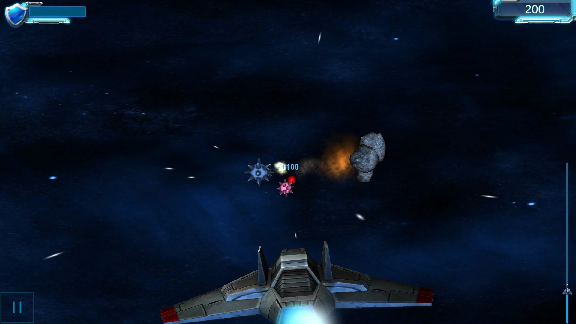 Изображение игры: Asteroids Star Fields