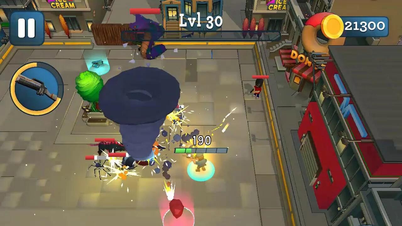 Изображение игры: Rogue City: Casual Top Down Shooter