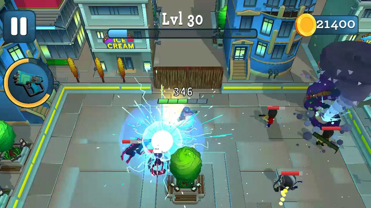 Изображение игры: Rogue City: Casual Top Down Shooter