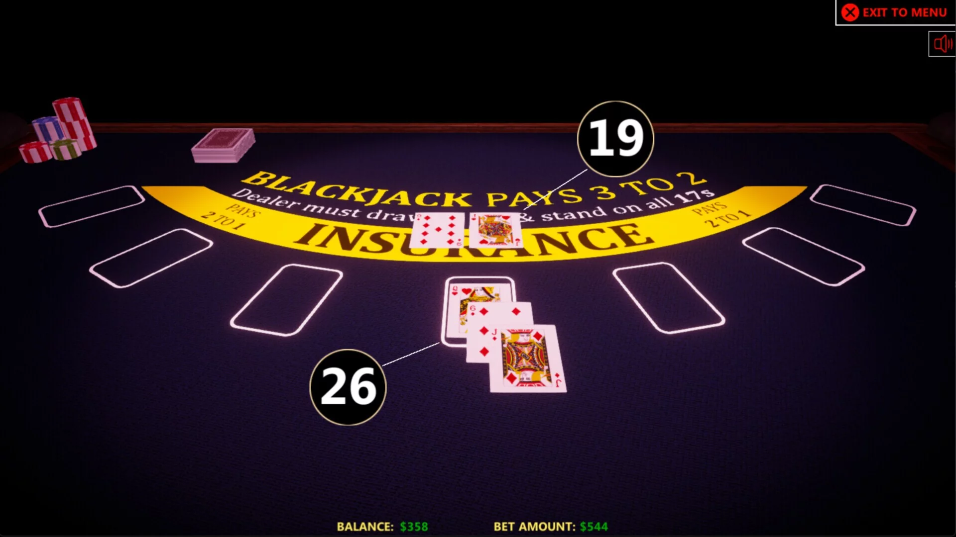 Изображение игры: Blackjack Simulator 2024
