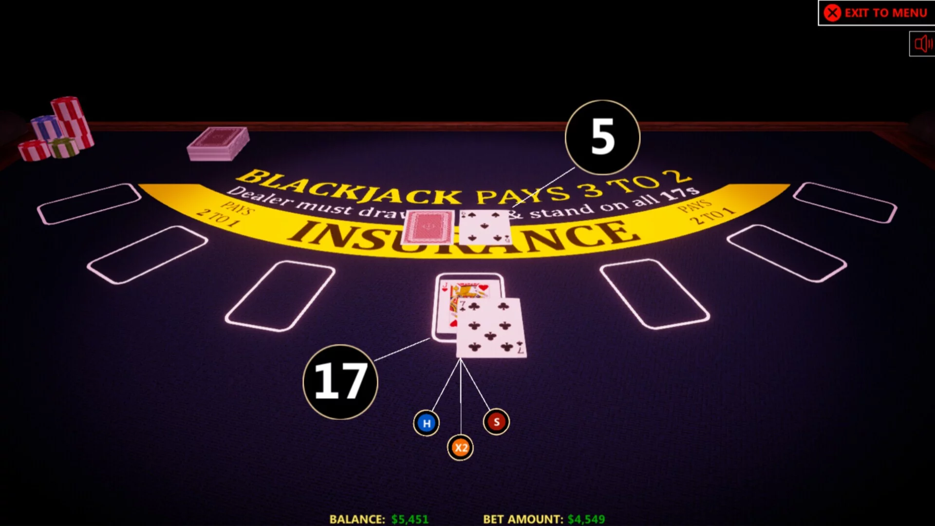 Изображение игры: Blackjack Simulator 2024