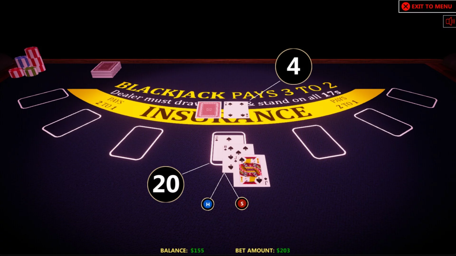 Изображение игры: Blackjack Simulator 2024