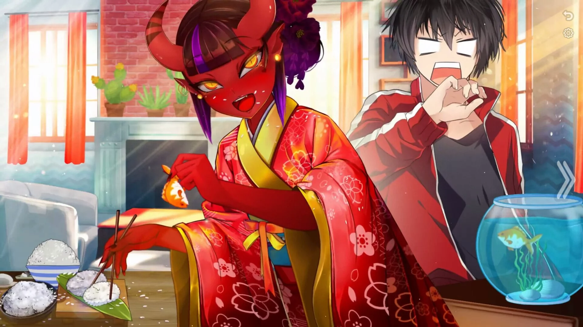 Изображение игры: Succubus's making lunch